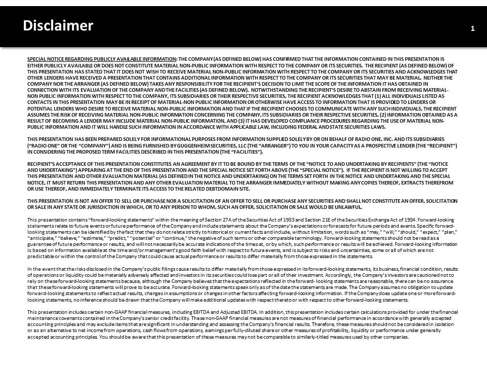 INVESTOR PRESENTATION PAGE 2