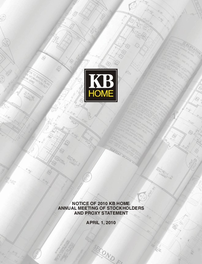 (KB HOME FRONT COVER)