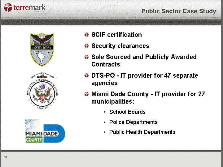 provider dts sourced clearances contracts publicly sole awarded scif certification sector po security study case