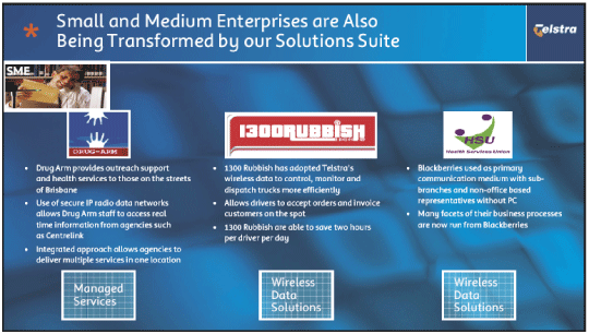(SMALL AND MEDIUM ENTERPRISES ARE ALSO BEING TRANSFORMED BY OUR SOLUTIONS SUITE)