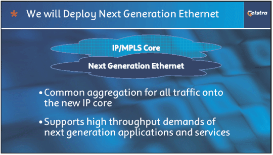 (WE WILL DEPLOY NEXT GENERATION ETHERNET)