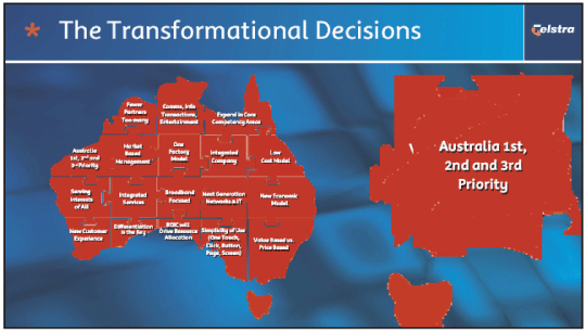 (THE TRANSFORMATIONAL DECISIONS)