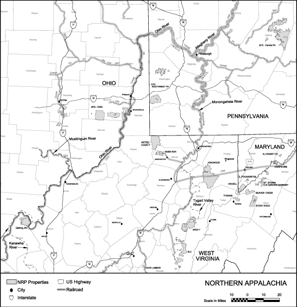 (NORTHERN APPALACHIA MAP)