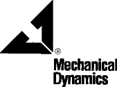 (MECHANICAL DYNAMICS LOGO)