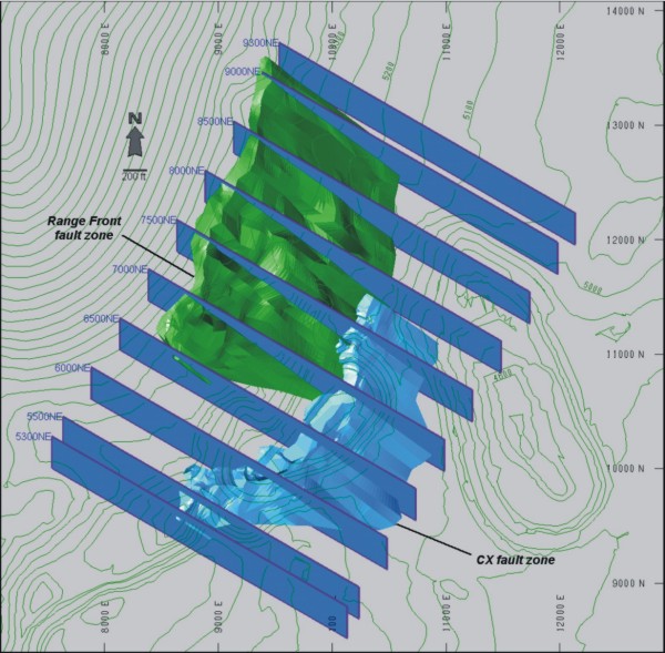 Rotated Vertical NW-SE Cross-Sections