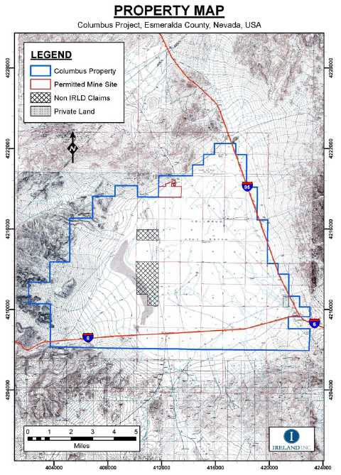 The Columbus Project Is Comprised Of 664 Unpatented Placer Federal   Forms3x21x1 