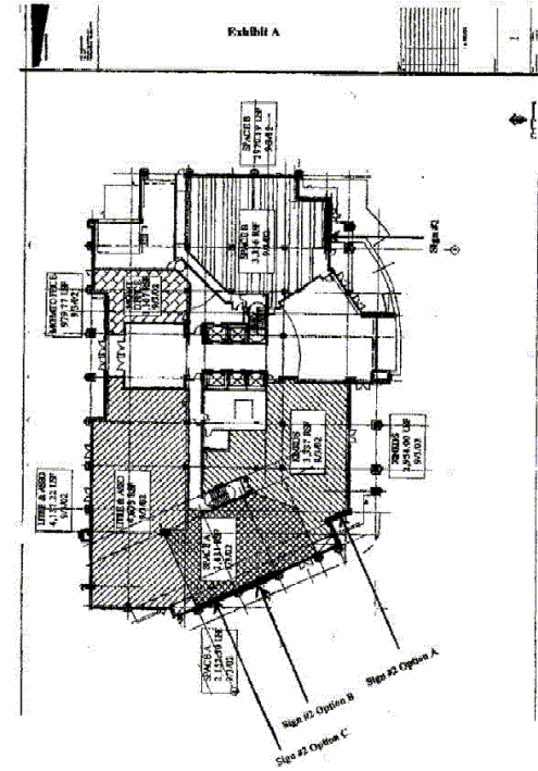 LOCATIONS OF TENANT'S SIGNS