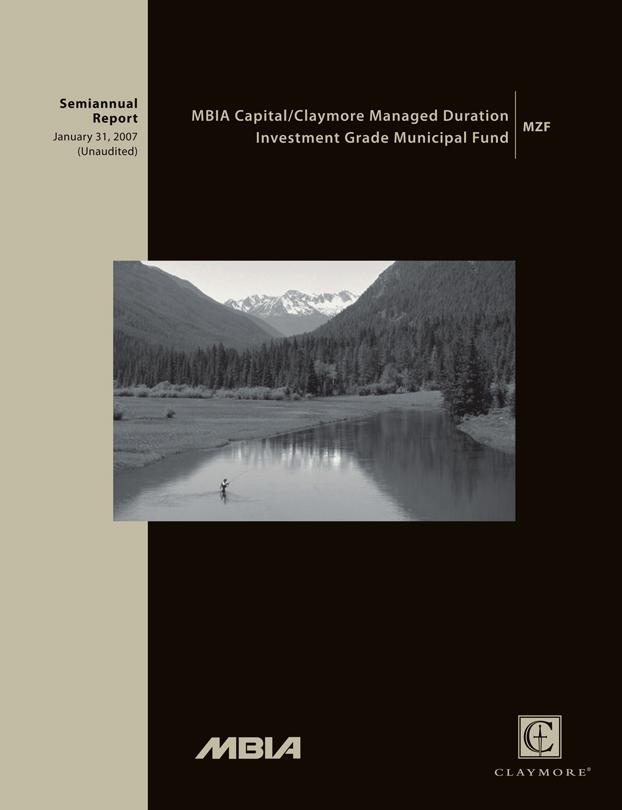 Mbia Capital Claymore Managed Duration Investment Grade Municipal Fund