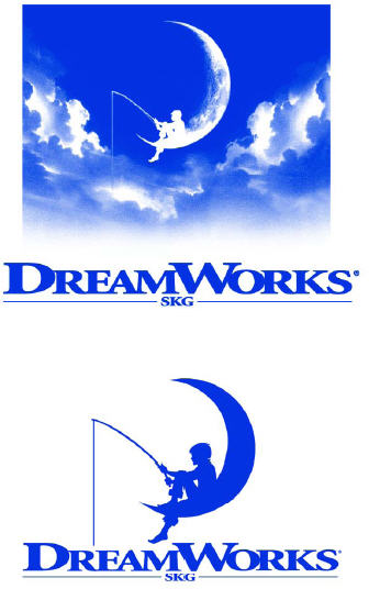 logo with boy in the moon