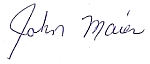 john maier signature