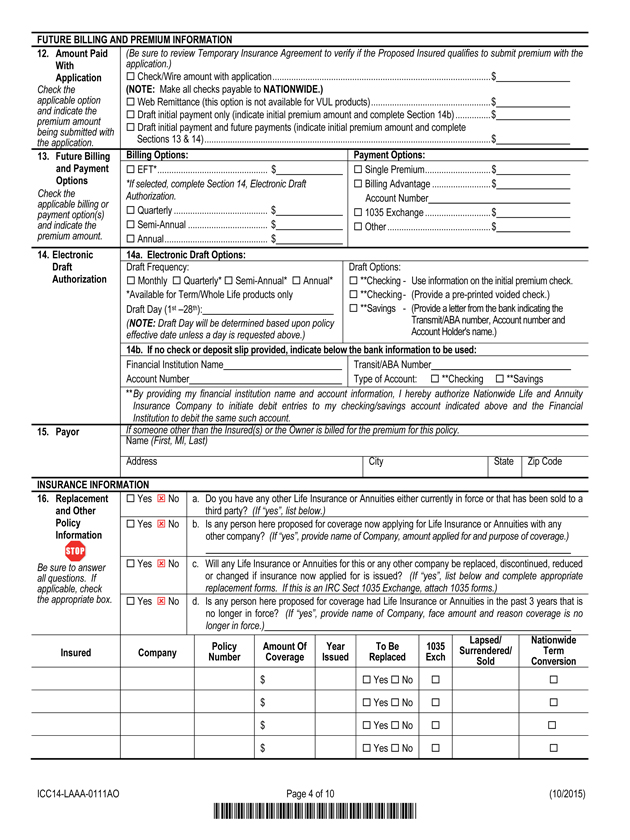 Digital Forms for Insurance Submissions & Applications