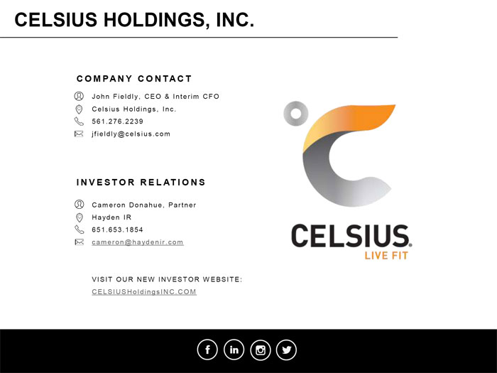 Our Brands - Celsius Holdings Inc.