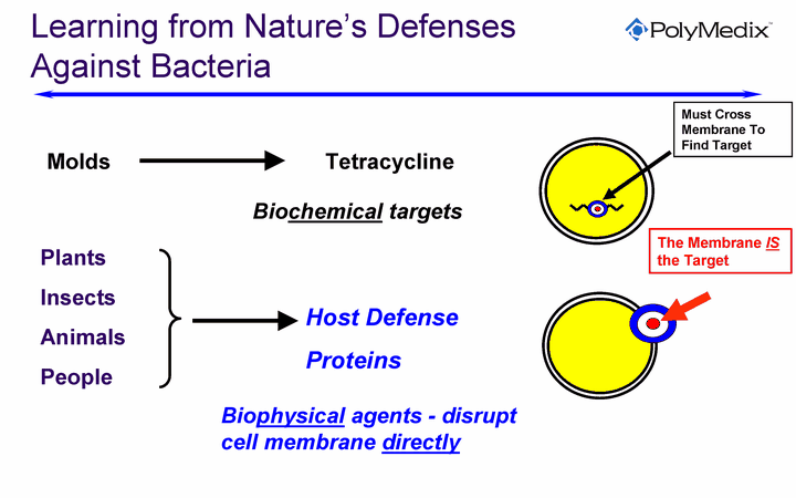 Learning from Nature's DefensesAgainst BacteriaMoldsTetracyclinePlantsInsectsAnimalsPeopleHost 