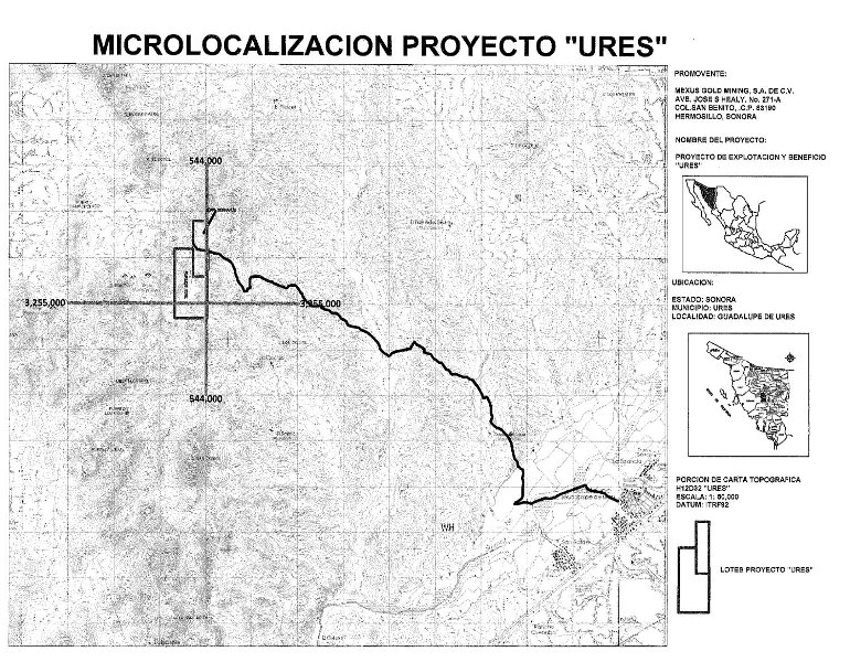 Carta Topografica Estado de Mexico