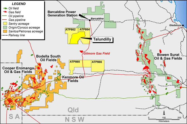 figure 3 2 location map and sentry petroleum s permits in yellow queensland