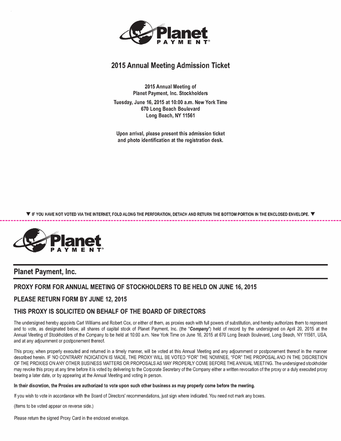 Board of directors proxy vote form