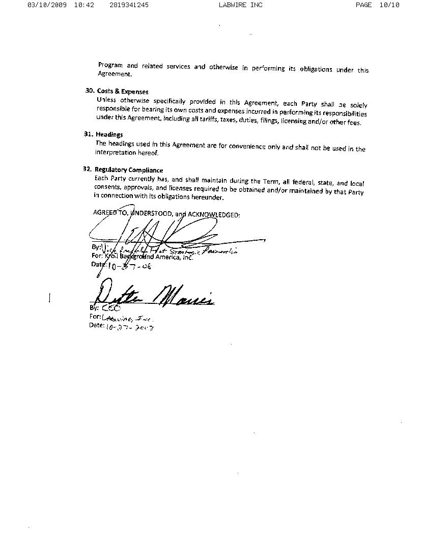 Service Agreement page 10