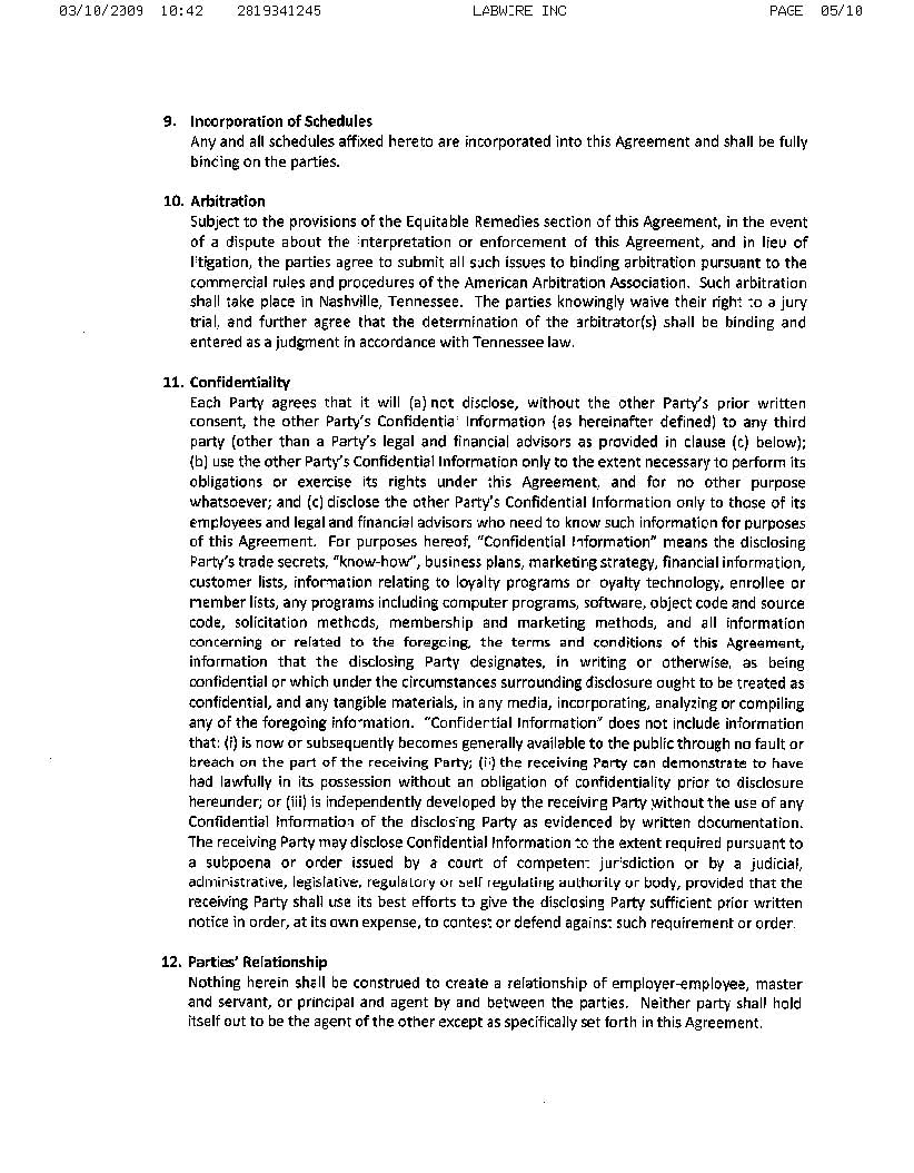 Service Agreement page 5