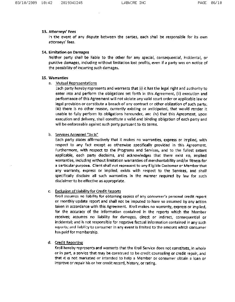 Service Agreement page 6