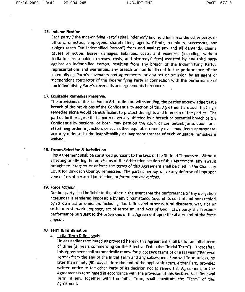 Service Agreement page 7