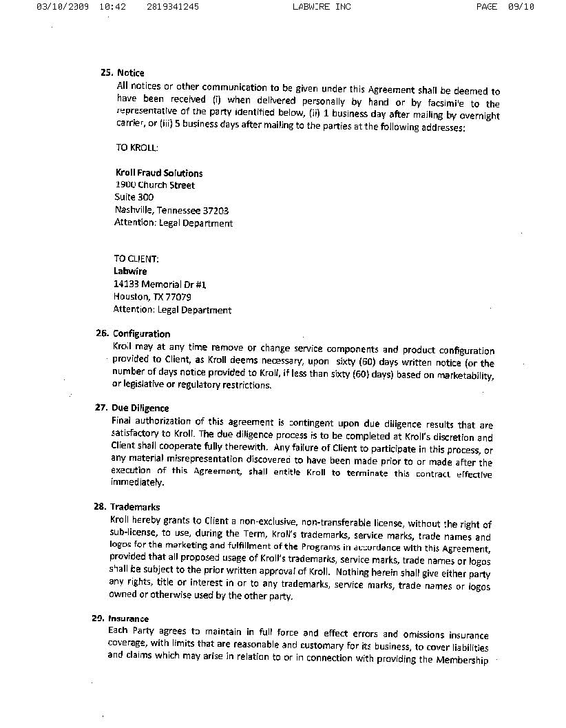 Service Agreement page 9