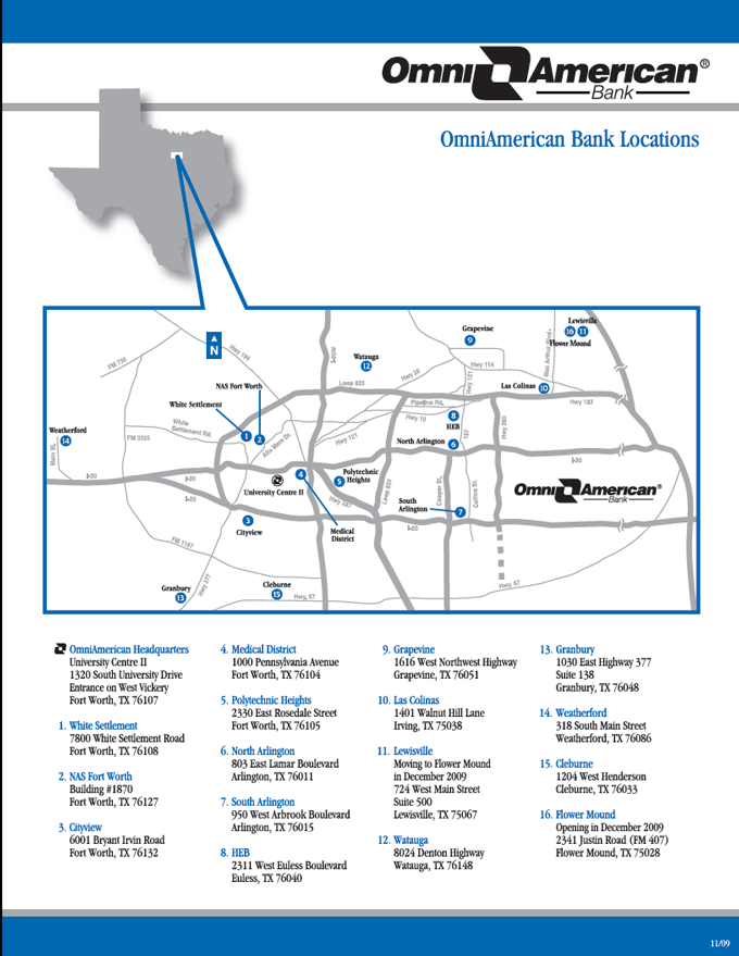 OMNIAMERICAN BANCORP, INC.