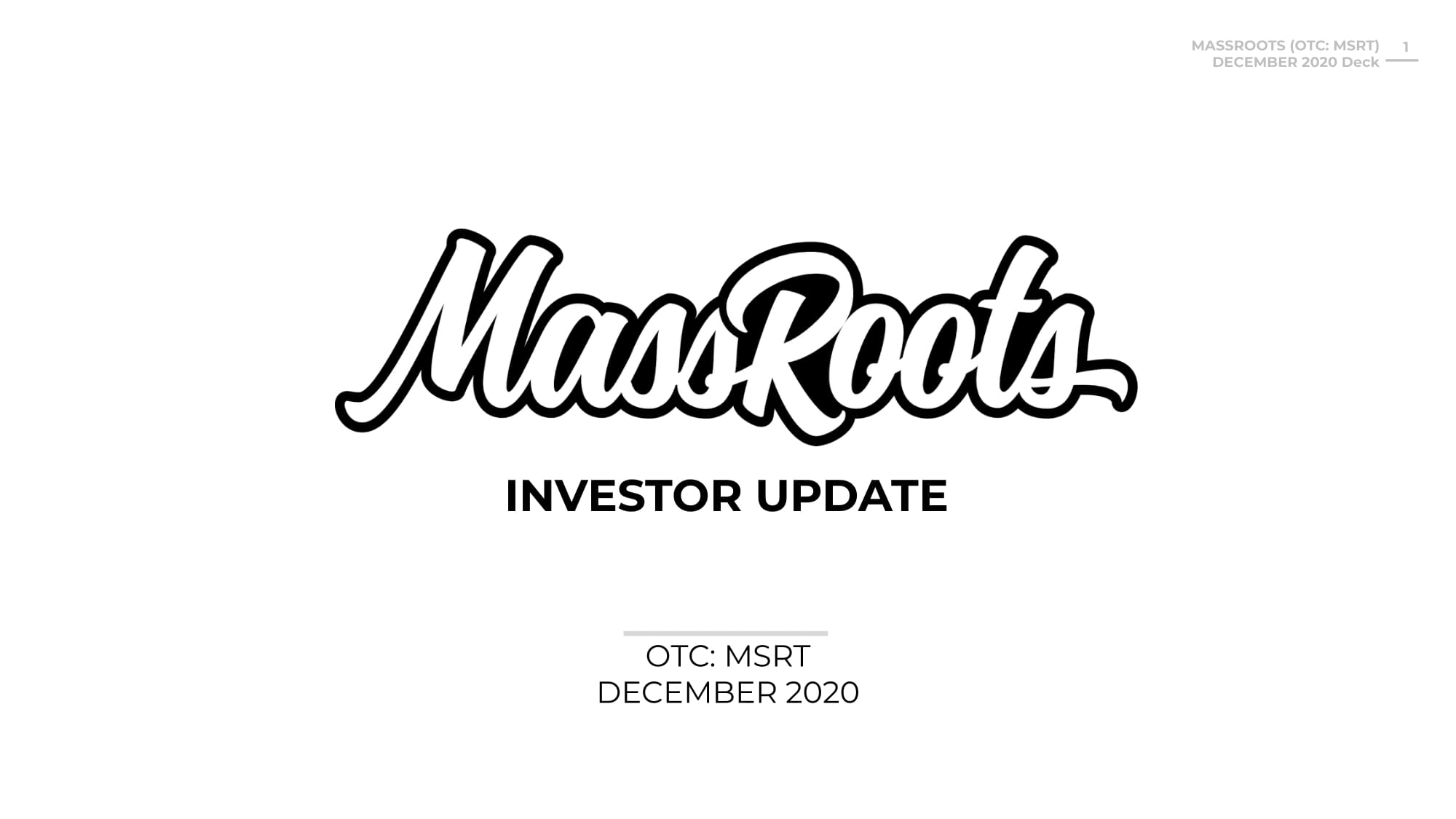 massroots cryptocurrency