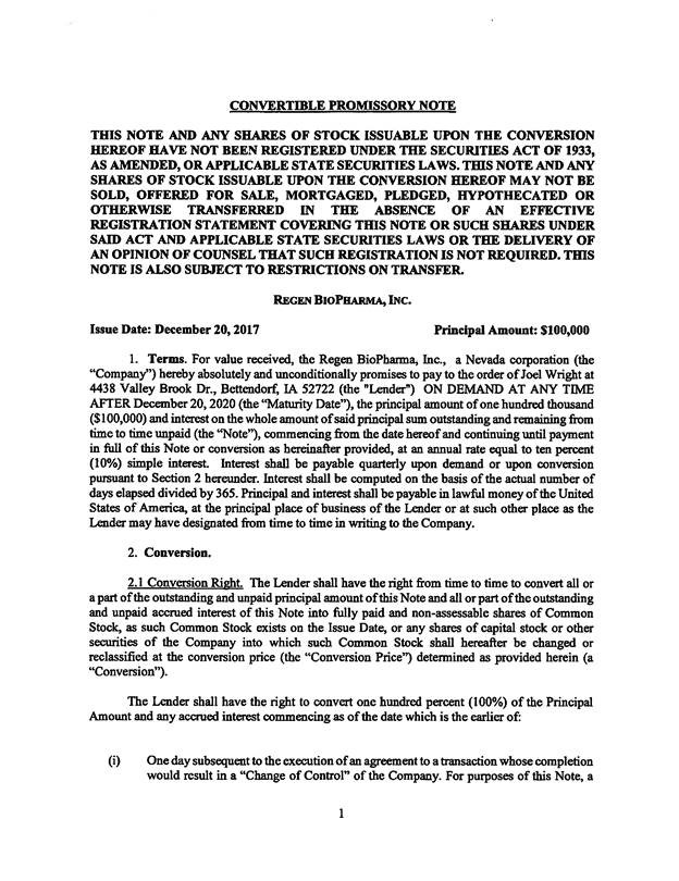 Z:2024 OPERATIONSEDGAR09 SEPTEMBERREGEN BIOPHARMA, INC09-11-2024Form 1-ADraftProductionDontex18