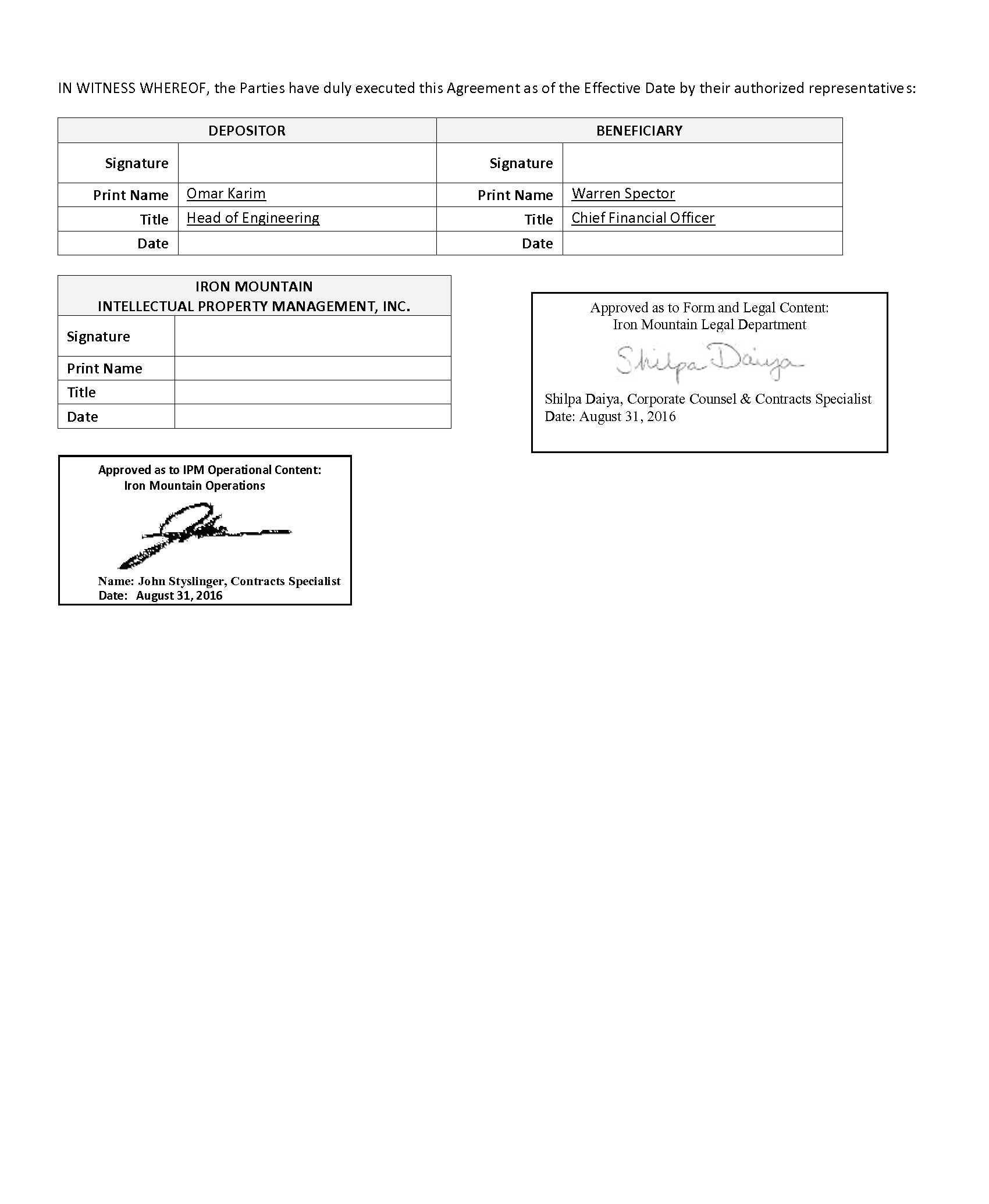 Amended And Restated Credit Agreement Dated May 7 2018 - 