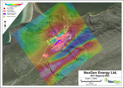 Figure 3: Southeast Arrow - Exploration Drill Hole Locations (CNW Group|NexGen Energy Ltd.)