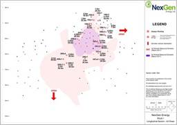 Figure 4: A3 Shear Mineralized Long Section (CNW Group|NexGen Energy Ltd.)