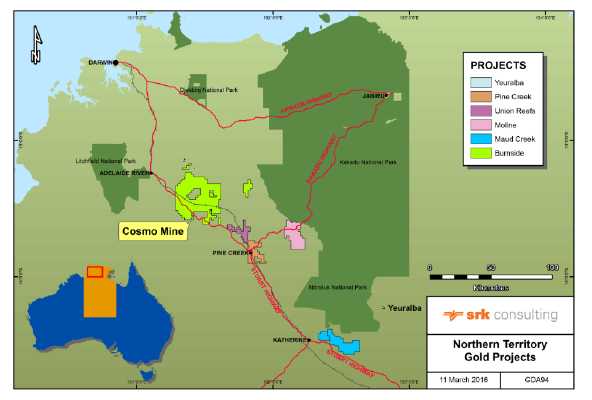 Mining blocks and development plan at Lily mine. (Source: Goldfields 2014)