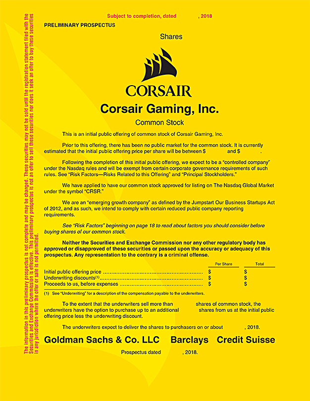 CORSAIR Streamer Program, Sponsorship