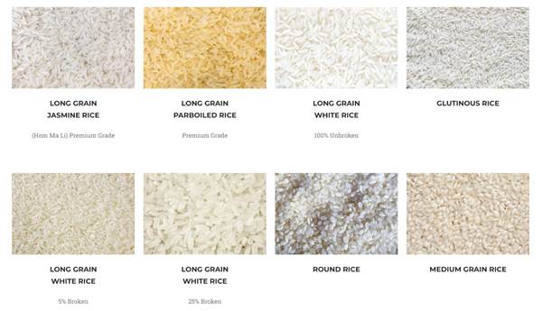 A collage of different types of rice

Description automatically generated