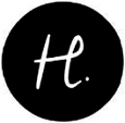 A black circle with white letter h

Description automatically generated