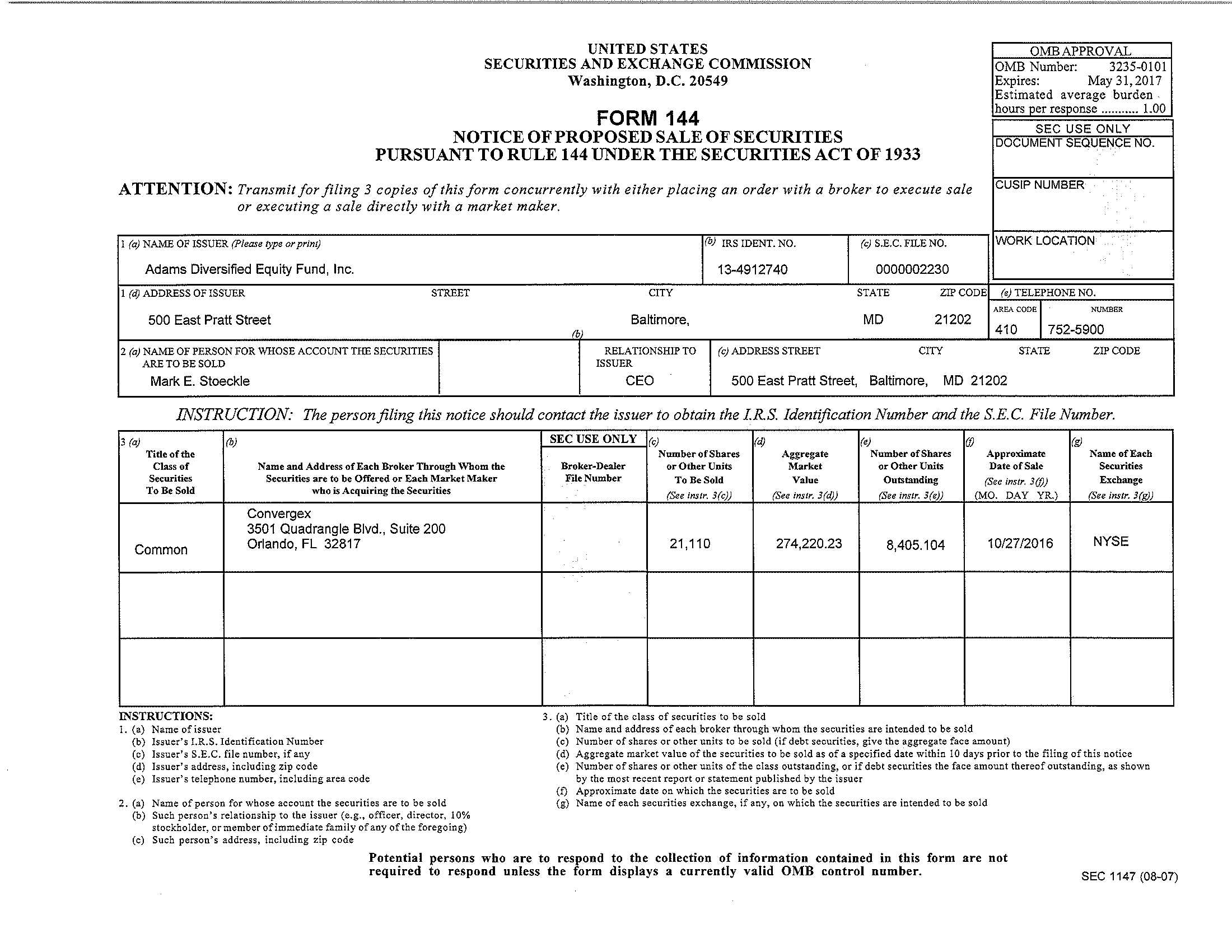 Form 144 Sec Form 1147 Fill Out Sign Online And Downl - vrogue.co 