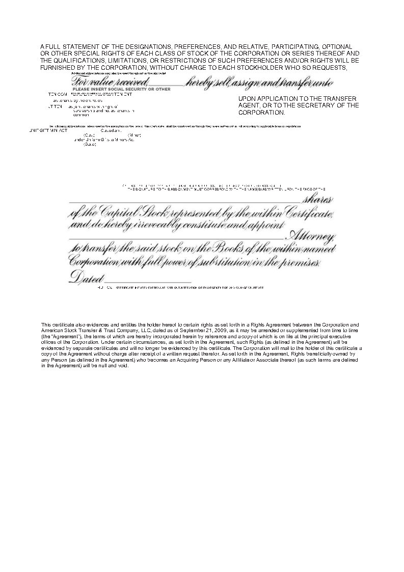 G:\Financial Reporting\SEC Workpapers\10-Q-K\2016-12\Exhibits\Exhibit 4.1 Class B Stock Certificate_Page2.jpg