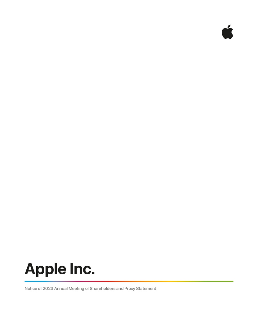 Apple Inc. - DEF 14A
