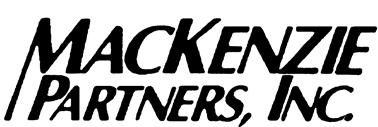 MacKenzie
                  Partners, Inc.