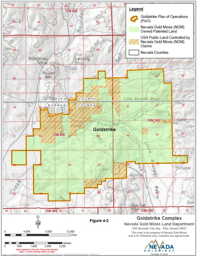 Scraper Property - Gravity Contour Map & Major Gold Deposits Defining the  Carlin Trend