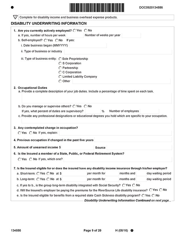 Solved 14. Disability income insurance provisions and costs