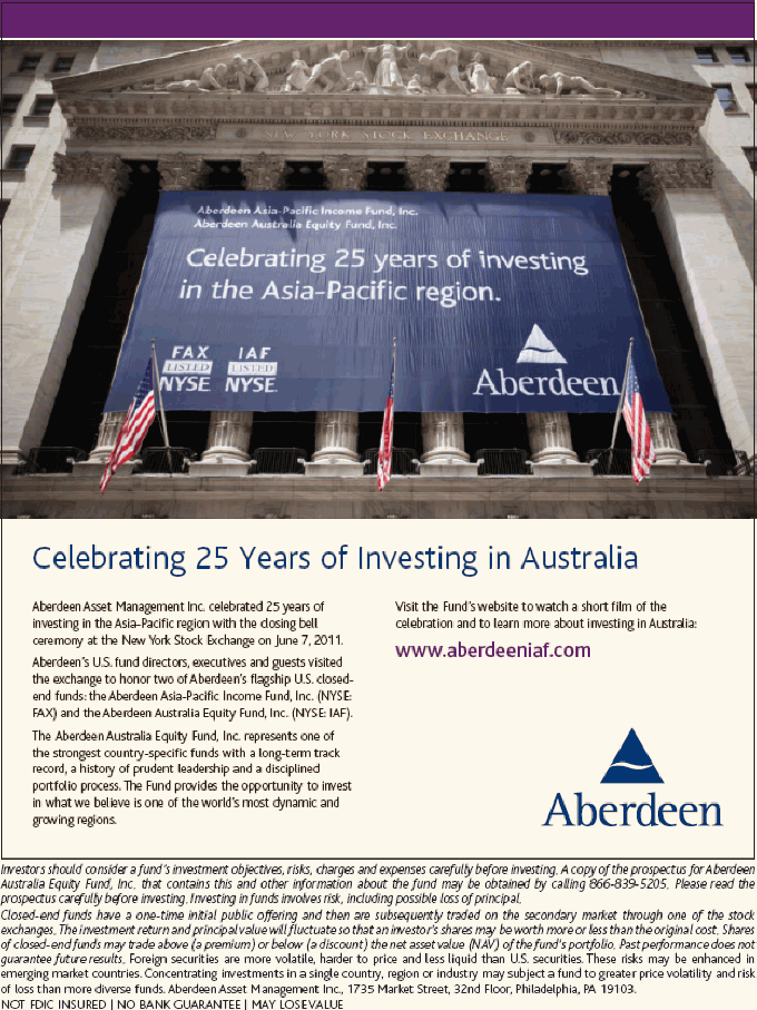 Aberdeen Australia Equity Fund, Inc.