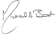 michael a. bosh signature