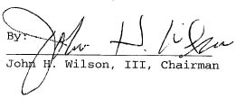 john h. wilson, iii signature