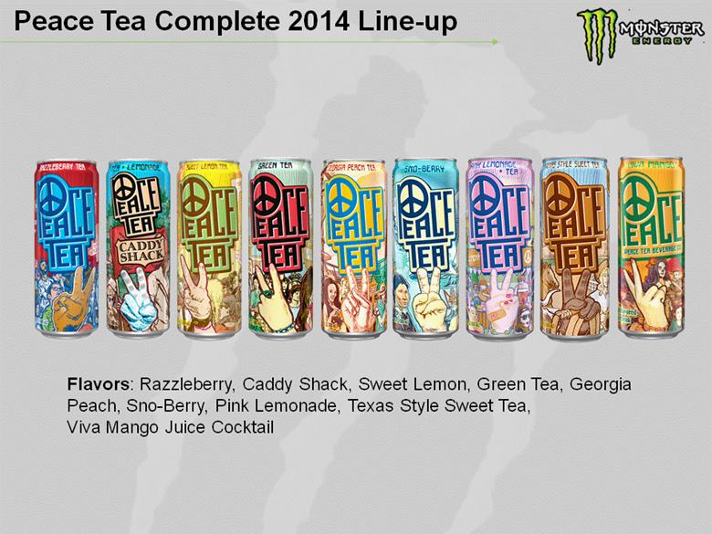 Peace Tea Complete 2014 Line Up Flavors Razzleberry Caddy Shack Sweet Lemon Green Tea 0392