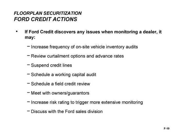 Ford motor credit judgement