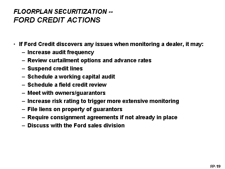 Ford securitization #10