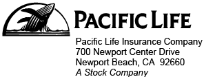 (PACIFIC LIFE LOGO AND ADDRESS)