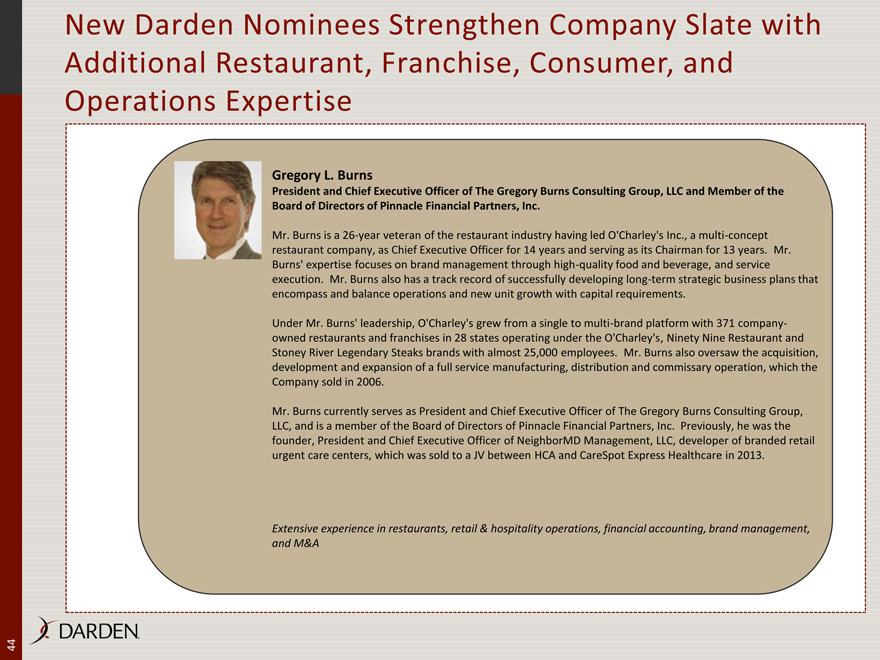 Darden Restaurants: A Leader in the Full-Service Restaurant Industry