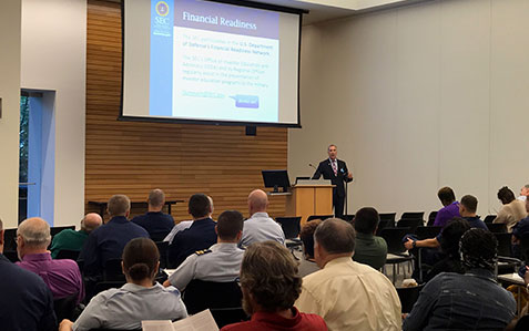 OIEA staff conduct financial readiness briefing for WIW at Joint Base Andrews
